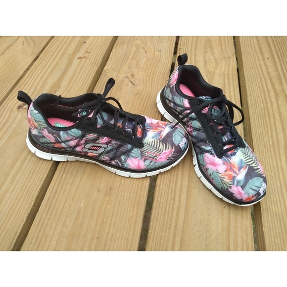 skechers flex appeal floral bloom